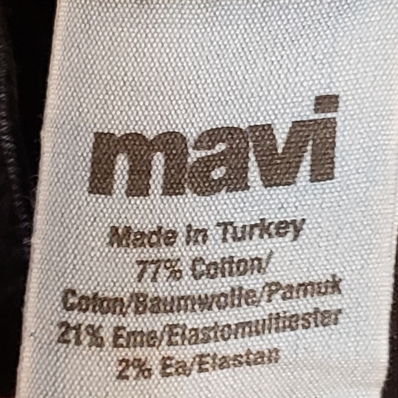 Mavi Cora Low Rise Wide Leg Boot Cut Dark Wash Jeans - Picture 11 of 16